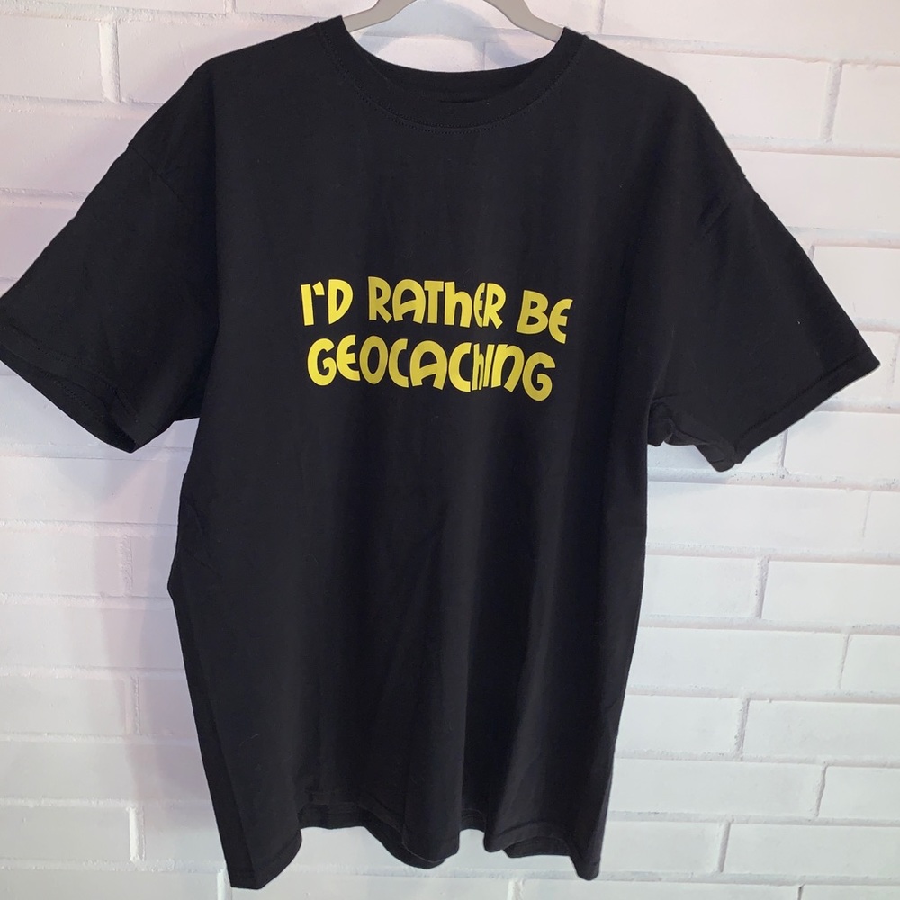 GEOCACHING Men's XL Tee Shirt Fruit of the Loom